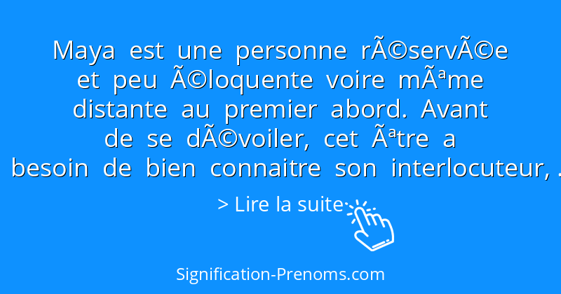 Signification Du Prenom Maya Signification Prenoms Com Signification Du Prenom Maya Signification Prenoms Com